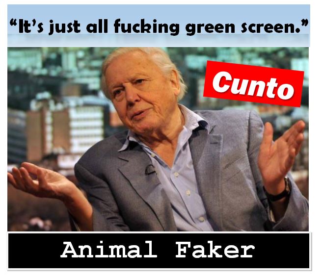 David Attenborough fake cunt