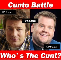 Jamie Oliver and James Corden are cunts