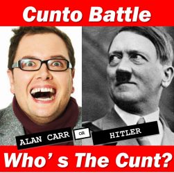 Alan Carr versus Adolf Hitler cunt battle