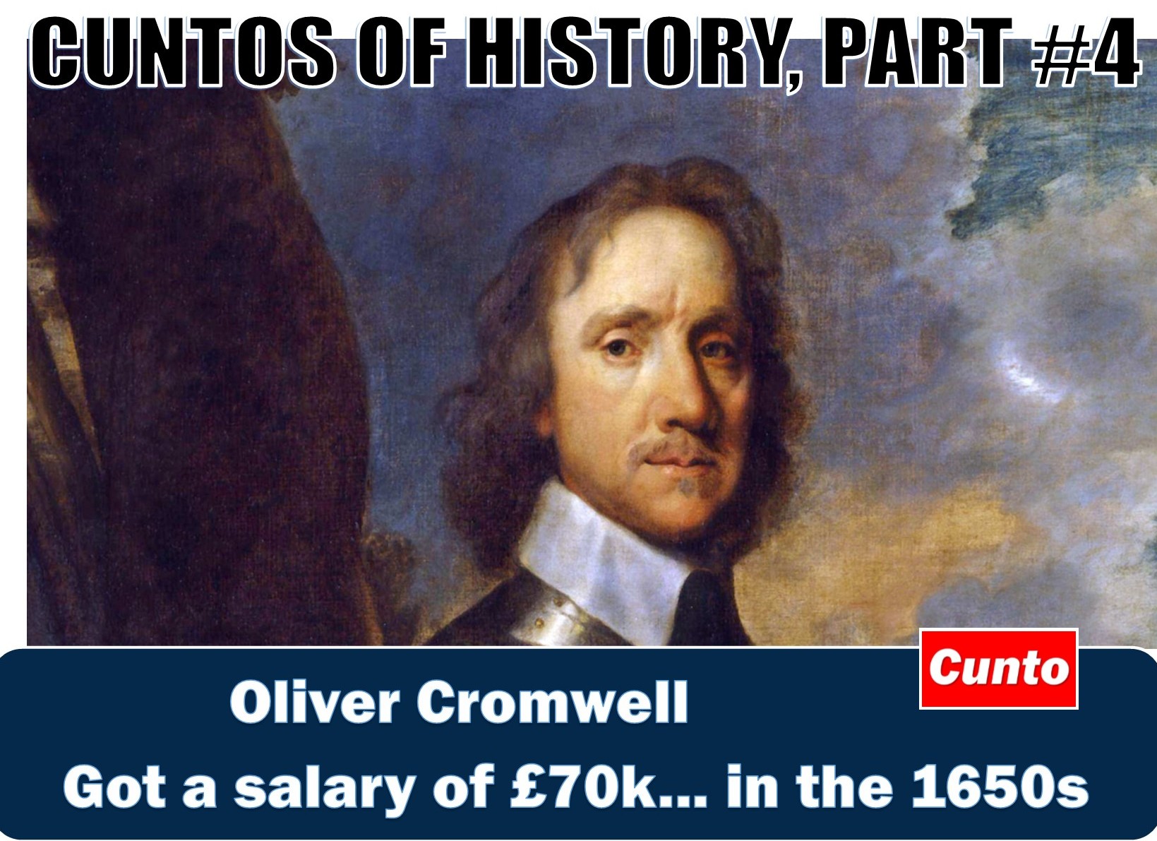 Oliver Cromwell  and his wedge